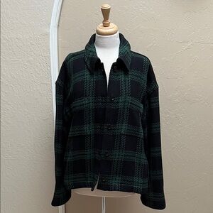 Madewell Flannel Boxy Shirt-Jacket NWT XL
